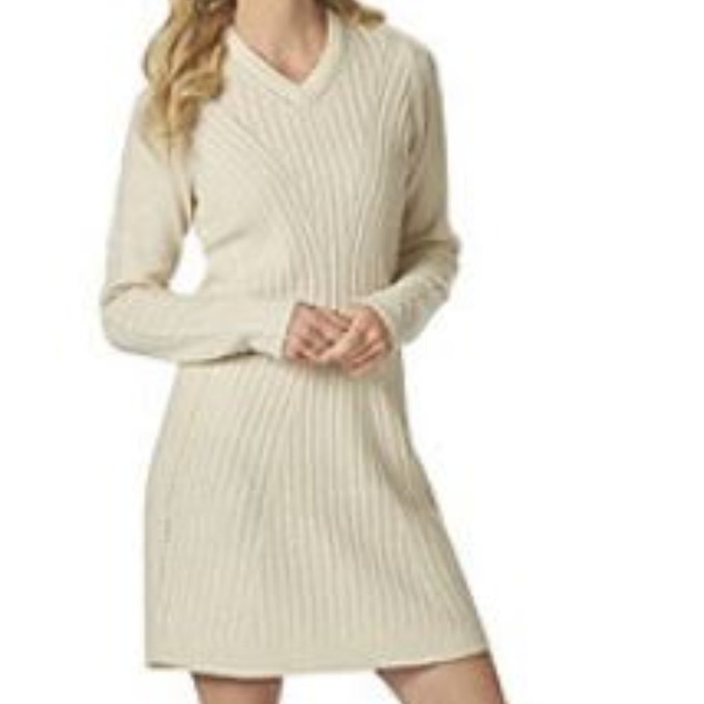 Aventura Karissa Sweater Dress-Whisper White